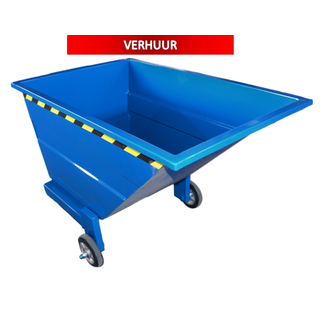 Kantelbak 800L Met Wielen Kiepbak CW-model VERHUUR