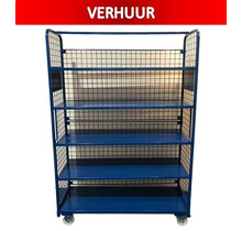 Order Picking Mesh Shelf Trolley Rollcontainer  RENTAL