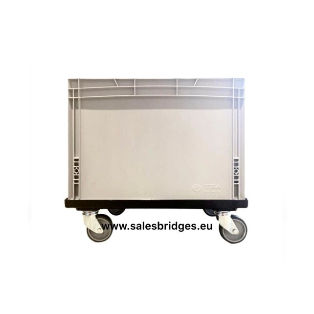 Euro Container Transport dolly KLT Eurobox 60x40 cm Black