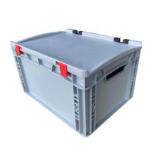 Eurobox Universal 40x30x23,5 cm with lid open handle Euro container KTL box