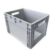 Plastic Kratten  40x30x27 cm met grijpopening Eurobox  container Stapelbak