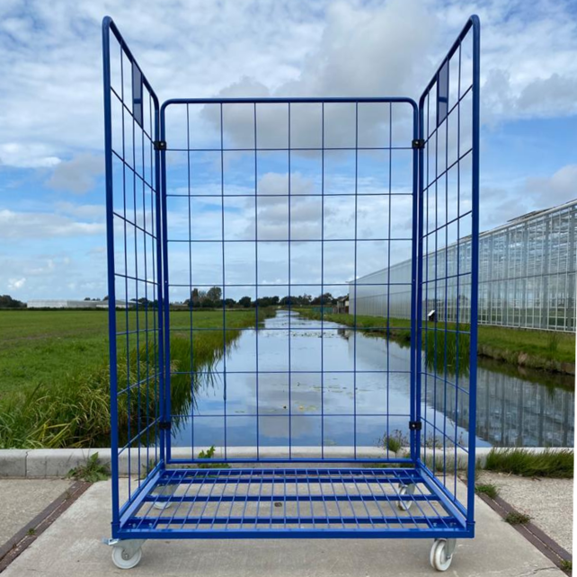 Maxi Steel Roll Container with 3 sides with powdercoating demountable (H) 1800 mm