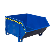 Bouwcontainer Blauw Puincontainer Bouwafval Afvalcontainer Bouw 1000L 1500 kg