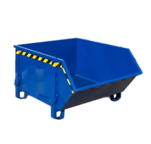 Construction container Blue Debris Container Waste container for Construction 1000L 1500 kg