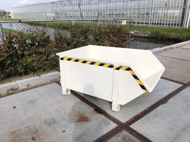 Bouwcontainer Blauw Puincontainer Bouwafval Afvalcontainer Bouw 1000L 1500 kg