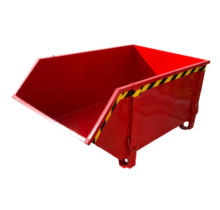 Construction container Red Debris Container Waste container for Construction 1000L 1500 kg