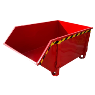 Bouwcontainer Puincontainer Rood Bouwafval Afvalcontainer Bouw 1000L 1500 kg