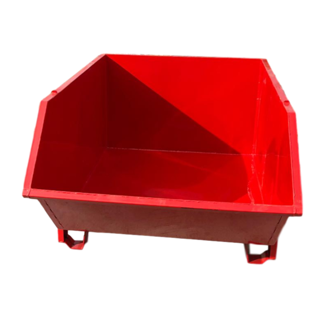 Conteneur de construction Rouge Conteneur de débris Déchets de construction Conteneur de déchets Construction 1000L 1500 kg