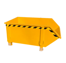 Conteneur de construction Jaune Conteneur de débris Déchets de construction Conteneur de déchets Construction 1000L 1500 kg