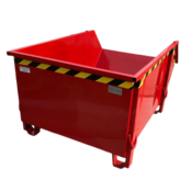 Bouwcontainer Puincontainer Geel Bouwafval Afvalcontainer Bouw 1000L 1500 kg