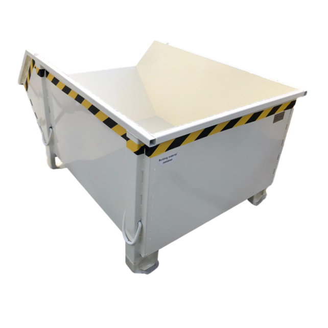 Conteneur de construction Jaune Conteneur de débris Déchets de construction Conteneur de déchets Construction 1000L 1500 kg