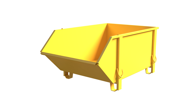 Conteneur de construction  Hot Dip Galvanisé Conteneur de débris Déchets de construction Conteneur de déchets Construction 1000L 1500 kg - Copy