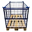 SalesBridges Opzetrand Gaascontainer voor Europallet staal H1200mm Klapraam aan korte zijkant