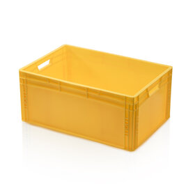 Eurokrat Universeel  60x40x27 geel Euronorm Bakken Eurobox KLT box