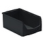 SalesBridges Magazijnbak Kunststof D PP 51x31x20cm Zwart Plastic Grijpbakken