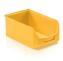 Magazijnbak Kunststof D PP 51x31x20cm  Geel Plastic Grijpbakken