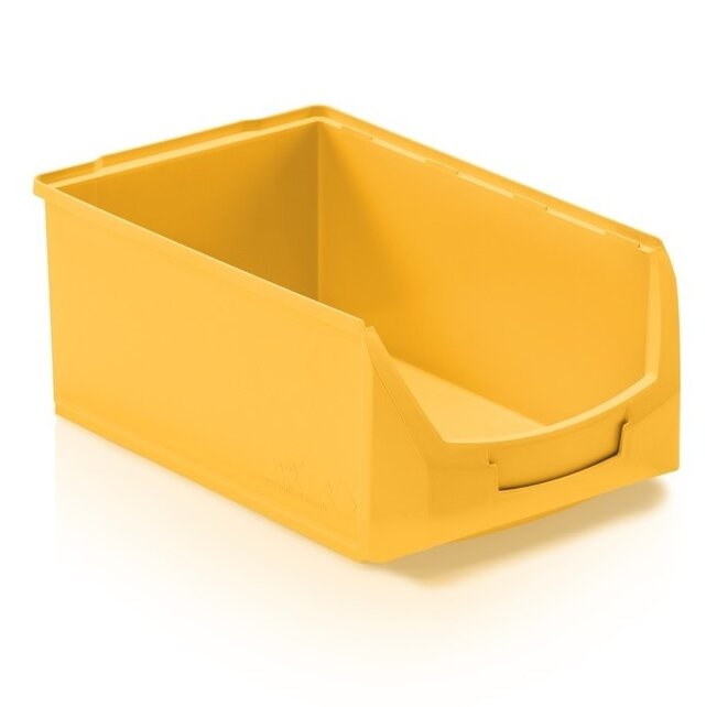 Magazijnbak Kunststof D PP 51x31x20cm  Geel Plastic Grijpbakken