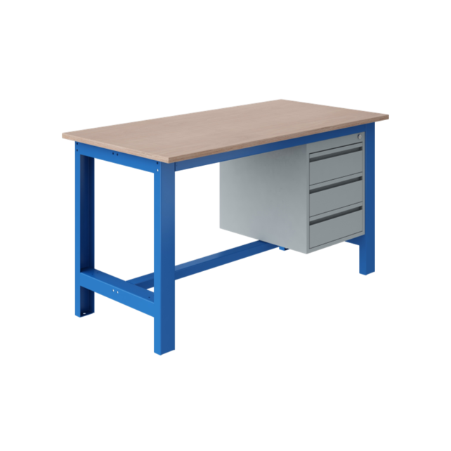 Table de travail Ergonomique modèle SI blue industriel  1500Kg Heavy Duty