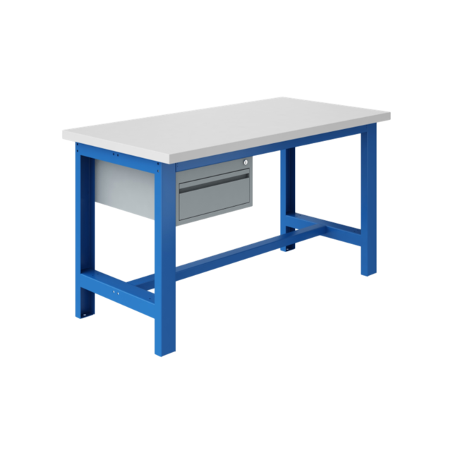 Ergonomische werktafel SI-model industrieel blauw 1500Kg Heavy Duty