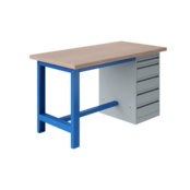 Ergonomic worktable SI-model Industrial blue 1500Kg Heavy Duty