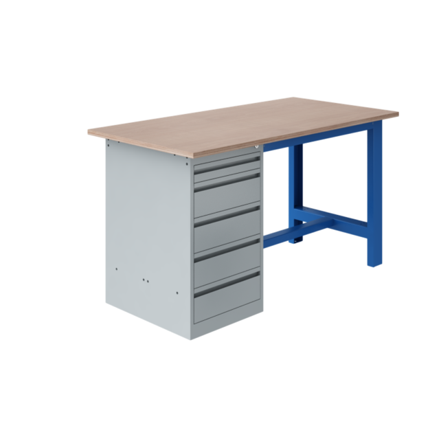 Table de travail Ergonomique modèle SI blue industriel  1500Kg Heavy Duty
