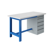 Ergonomic worktable SI-model Industrial blue 1500Kg Heavy Duty