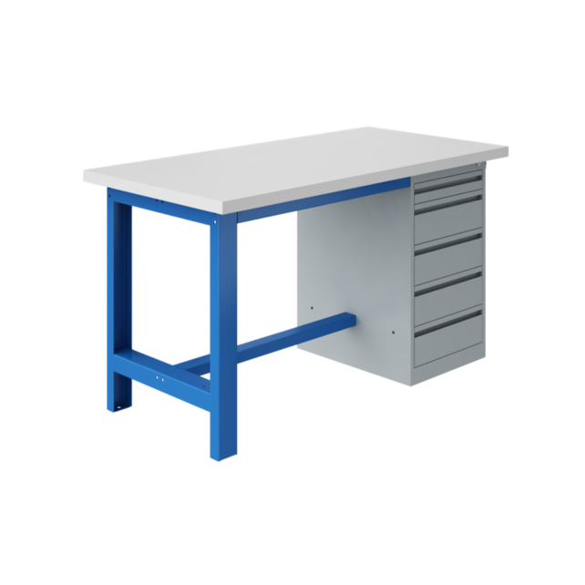 Table de travail Ergonomique modèle SI blue industriel  1500Kg Heavy Duty
