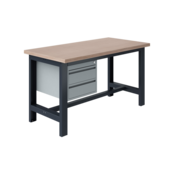Table de travail Ergonomique modèle SI gris anthracite 1500 kg heavy duty