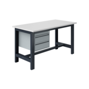 Table de travail Ergonomique modèle SI gris anthracite 1500 kg heavy duty