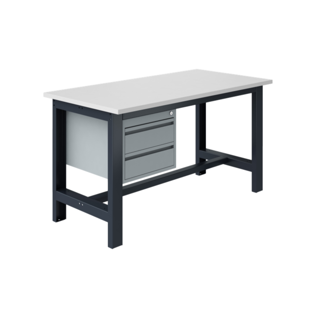 Ergonomische werktafel SI-model grijs antraciet  1500 kg heavy duty