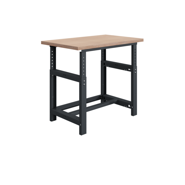Mechanisch in hoogte verstelbare werktafel SI-model grijs antraciet  1000 kg heavy duty
