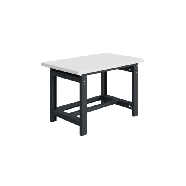 Mechanically height-adjustable worktable SI-model gray anthracite 1000 kg heavy duty
