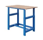 Mechanisch in hoogte verstelbare werktafel SI-model industrieel blauw  1000 kg heavy duty