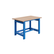 Mechanically height-adjustable worktable SI-model industrial blue 1000 kg heavy duty