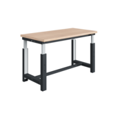 Elektrisch in hoogte verstelbare werktafel SI-model grijs antraciet  300 kg heavy duty