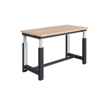 Electrically height-adjustable worktable SI-model gray anthracite 300 kg heavy duty