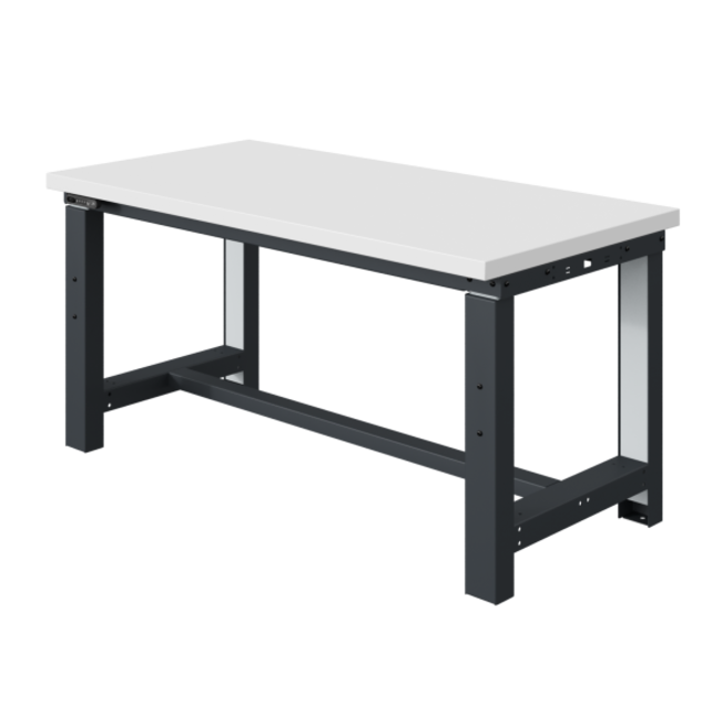 Table de travail à réglage électriquement modèle SI gris anthracite 300 kg heavy duty