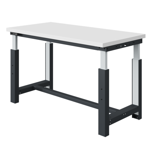Table de travail à réglage électriquement modèle SI gris anthracite 300 kg heavy duty