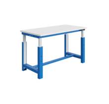 Electrically height-adjustable worktable SI-model industrial blue 300 kg heavy duty - Copy