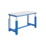 SalesBridges Elektrisch in hoogte verstelbare werktafel SI-model grijs industrieel blauw 300 kg heavy duty - Copy