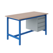 Ergonomische werktafel PTH-model 500 kg Industrieel Blauw