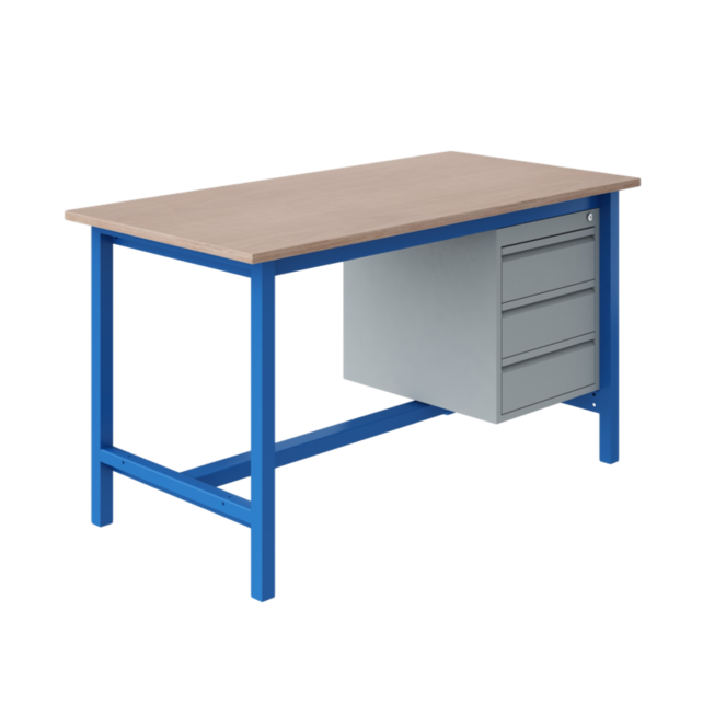 Table de travail Ergonomique modèle PTH 500 kg Bleu l'industriel