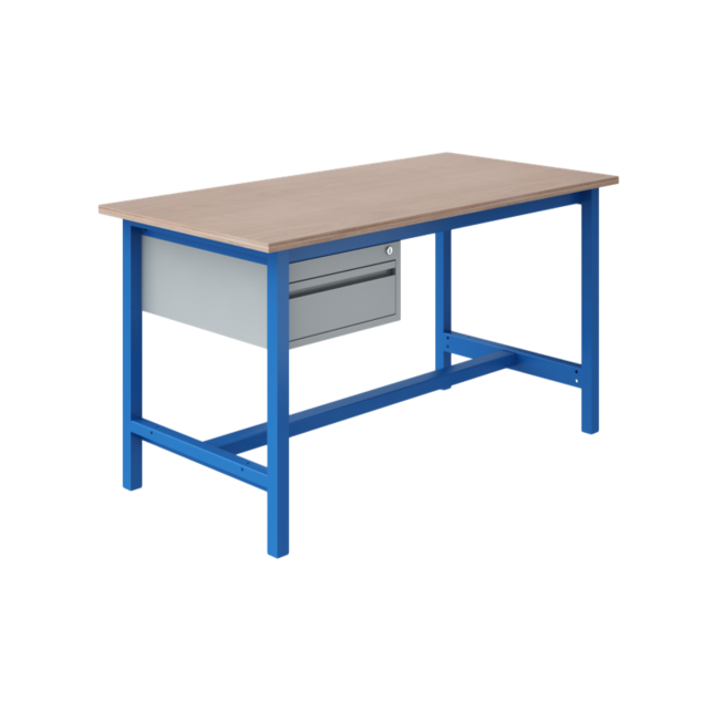 Ergonomische werktafel PTH-model 500 kg Industrieel Blauw