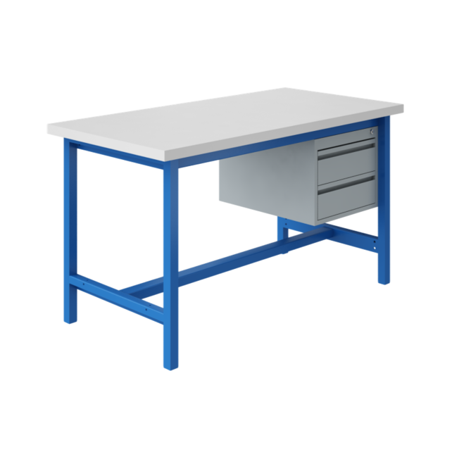 Table de travail Ergonomique modèle PTH 500 kg Bleu l'industriel