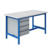 Ergonomische werktafel PTH-model 500 kg Industrieel Blauw