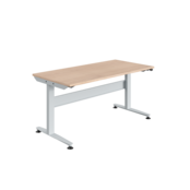 Ergonomische werktafel Elektrisch verstelbaar REGULOG-model 140 kg Lichtgrijs