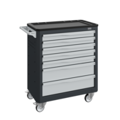 Workshop Trolley SERVILOG with drawers Industrial blue