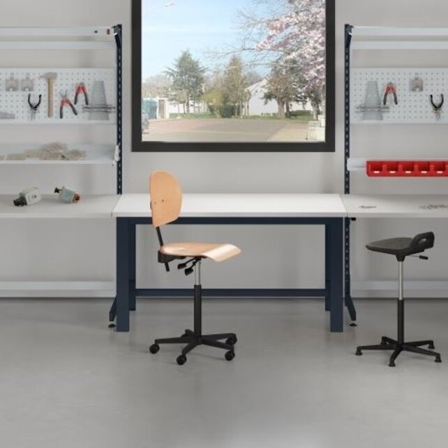 Ergonomische werktafel  250 kg TPL-model Industrieel blauw
