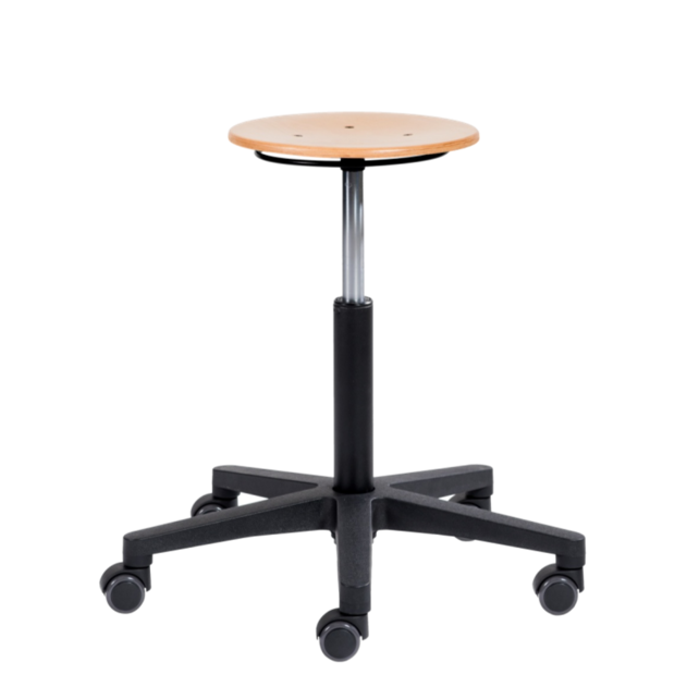 Ergonomische kruk werkkruk NATUR