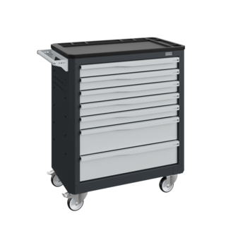 Werkplaatswagen Trolley SERVILOG met laden Grijs Antraciet